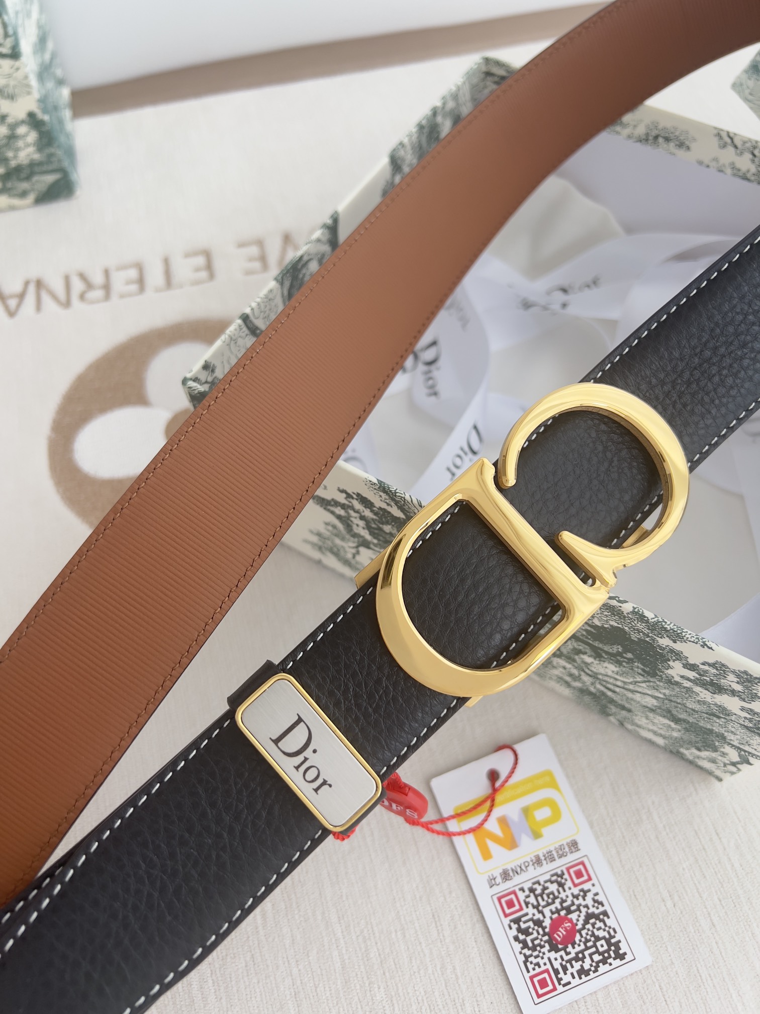 Dior Leather Belts 1:1 Mirror Version