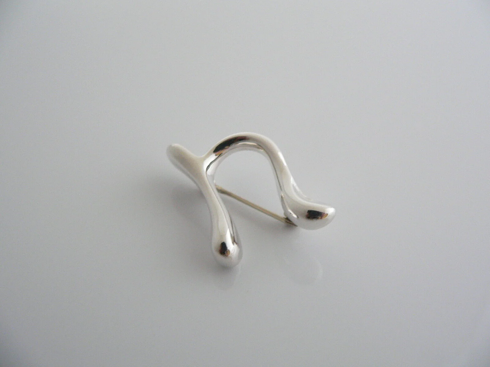 Tiffany & Co Silver Peretti Alphabet N Pin Brooch Rare Gift Love Personalized