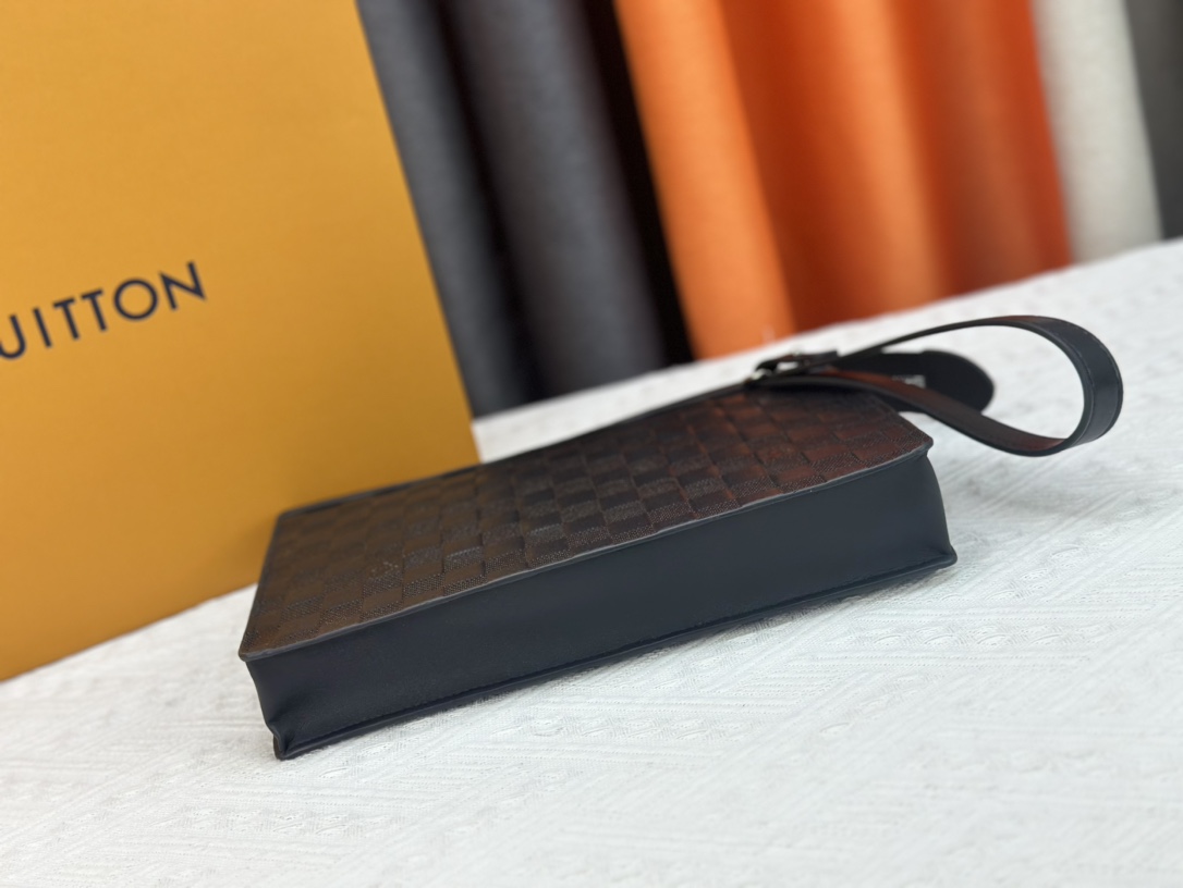 Louis Vuitton Pochette Jour Monogram Eclipse M82080 Clutch Bag Handbag