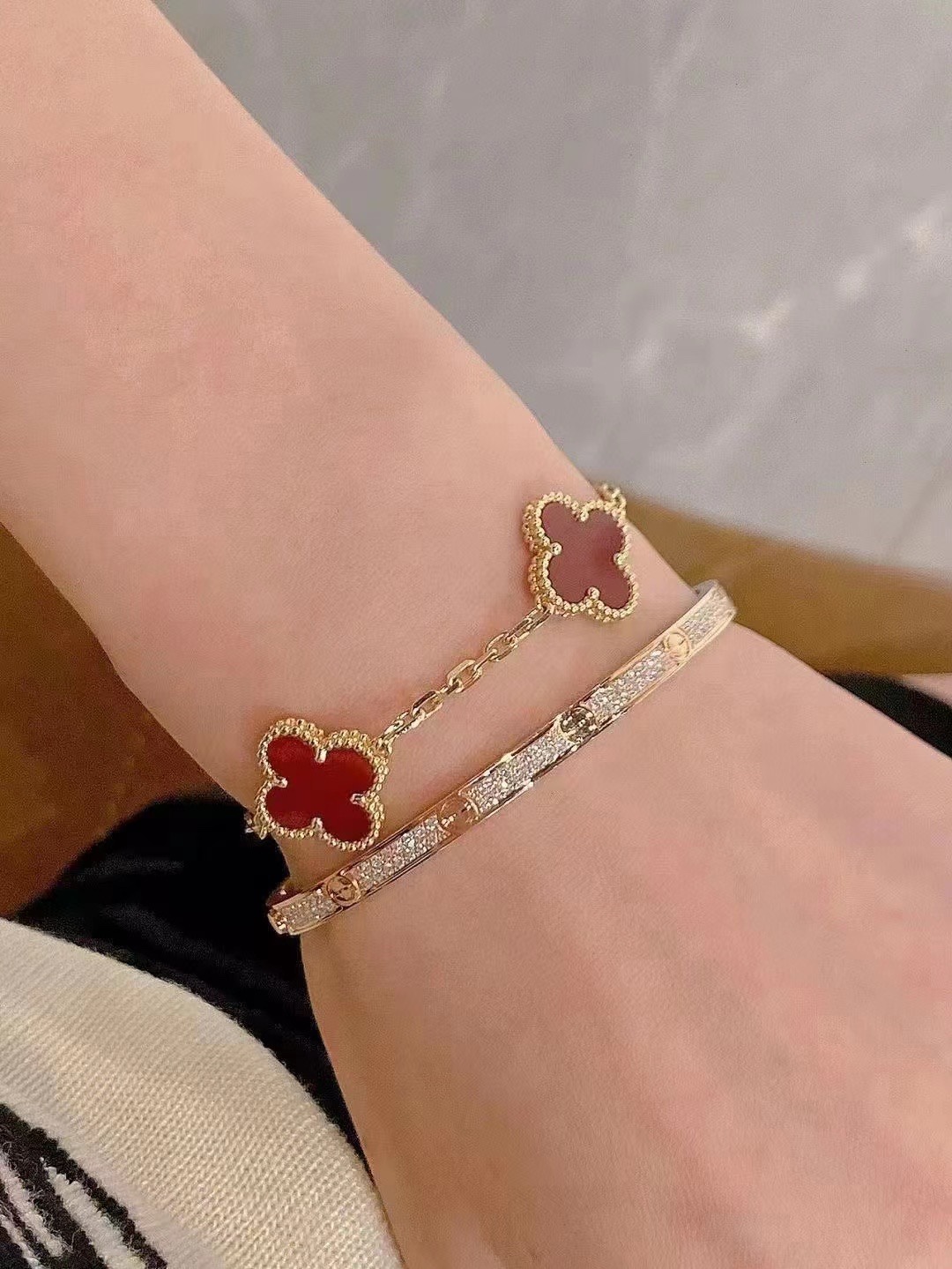 Cartier LOVE BRACELET, SMALL MODEL, PAVED