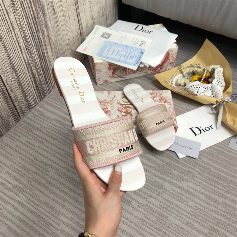 Dior DWAY Slide Slipper Sandals (Replica)