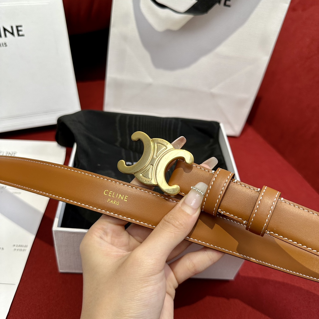 Celine Leather Belts 1:1 Mirror Version