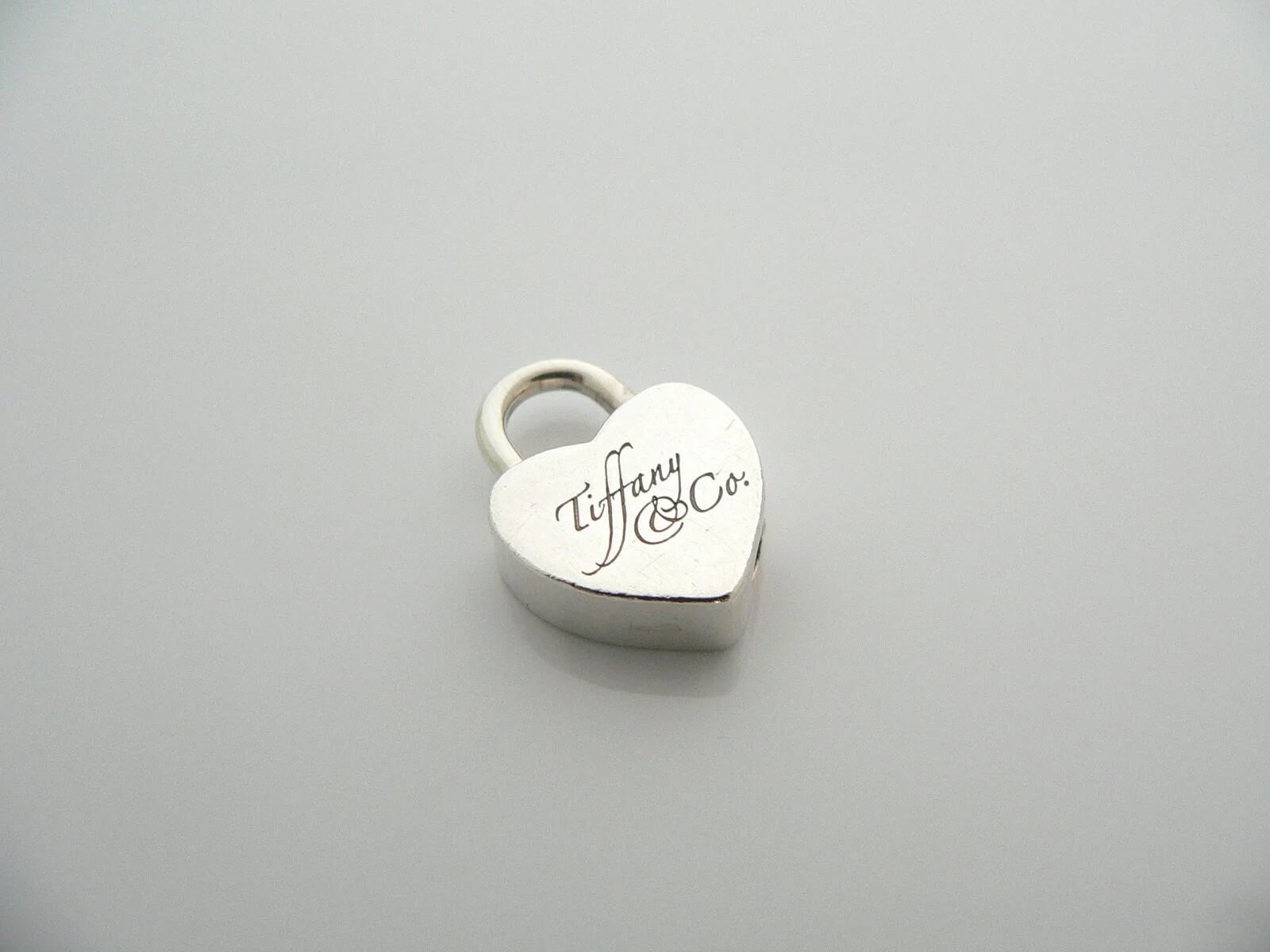 Tiffany & Co Silver Notes Heart Padlock Pendant Charm 4 Necklace Bracelet Gift