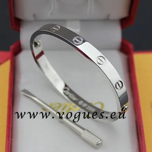 Cartier Couple Bracelet White Gold B6041000 (New Version – Prevent Screws Fall Out)