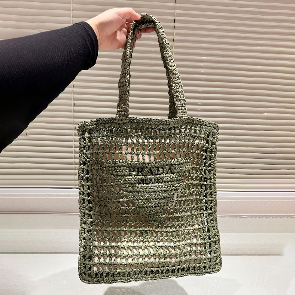 Prada Grass Woven Shoulder Bag Handbag（Replica）