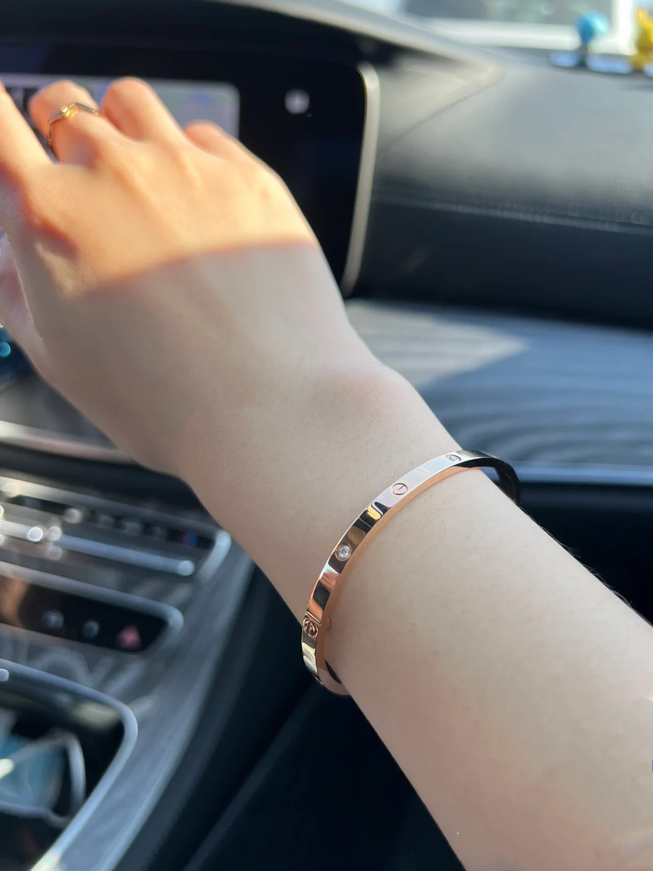 Cartier LOVE BRACELET, SMALL MODEL, 6 DIAMONDS, Rose Gold