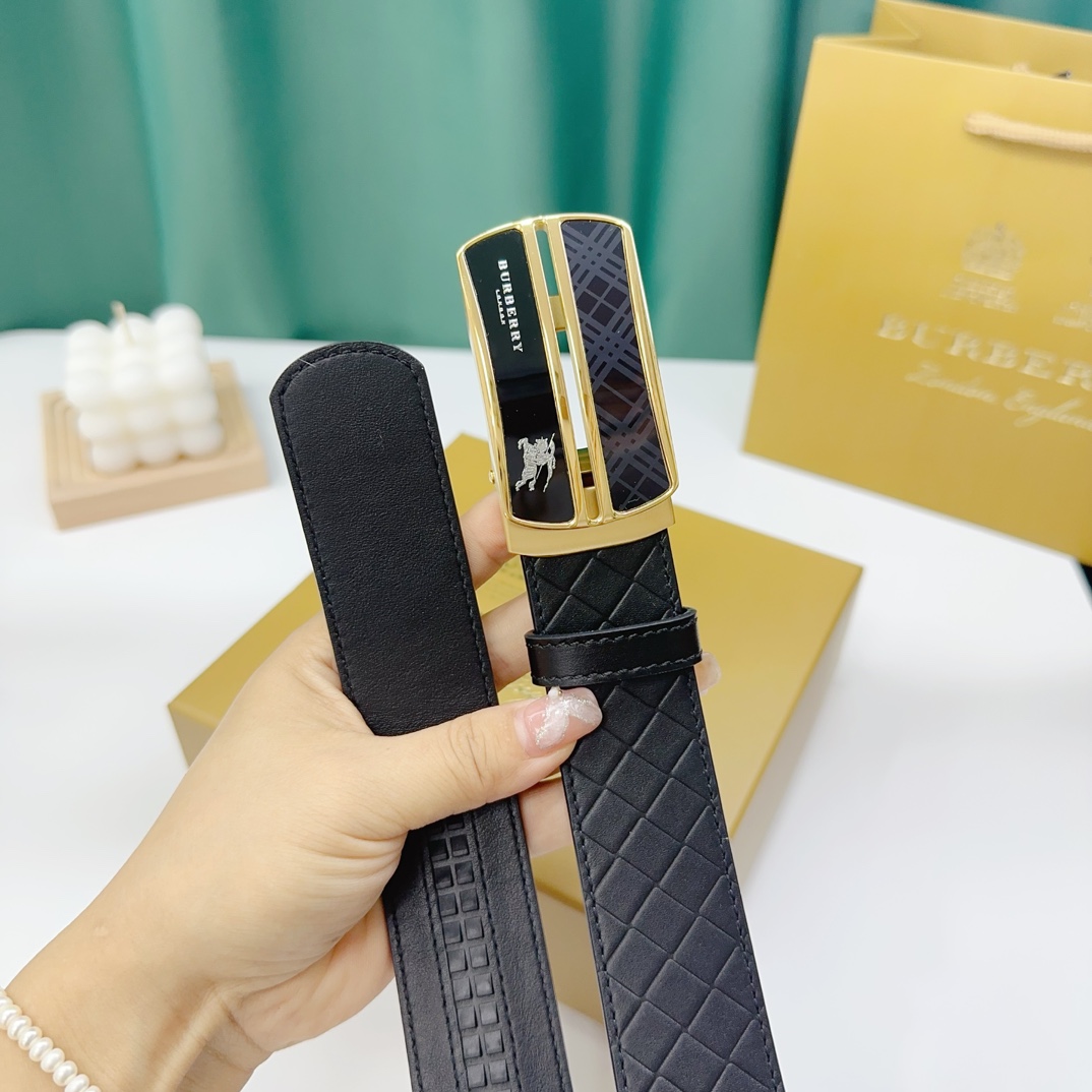 Burberry Leather Belts 1:1 Mirror Version