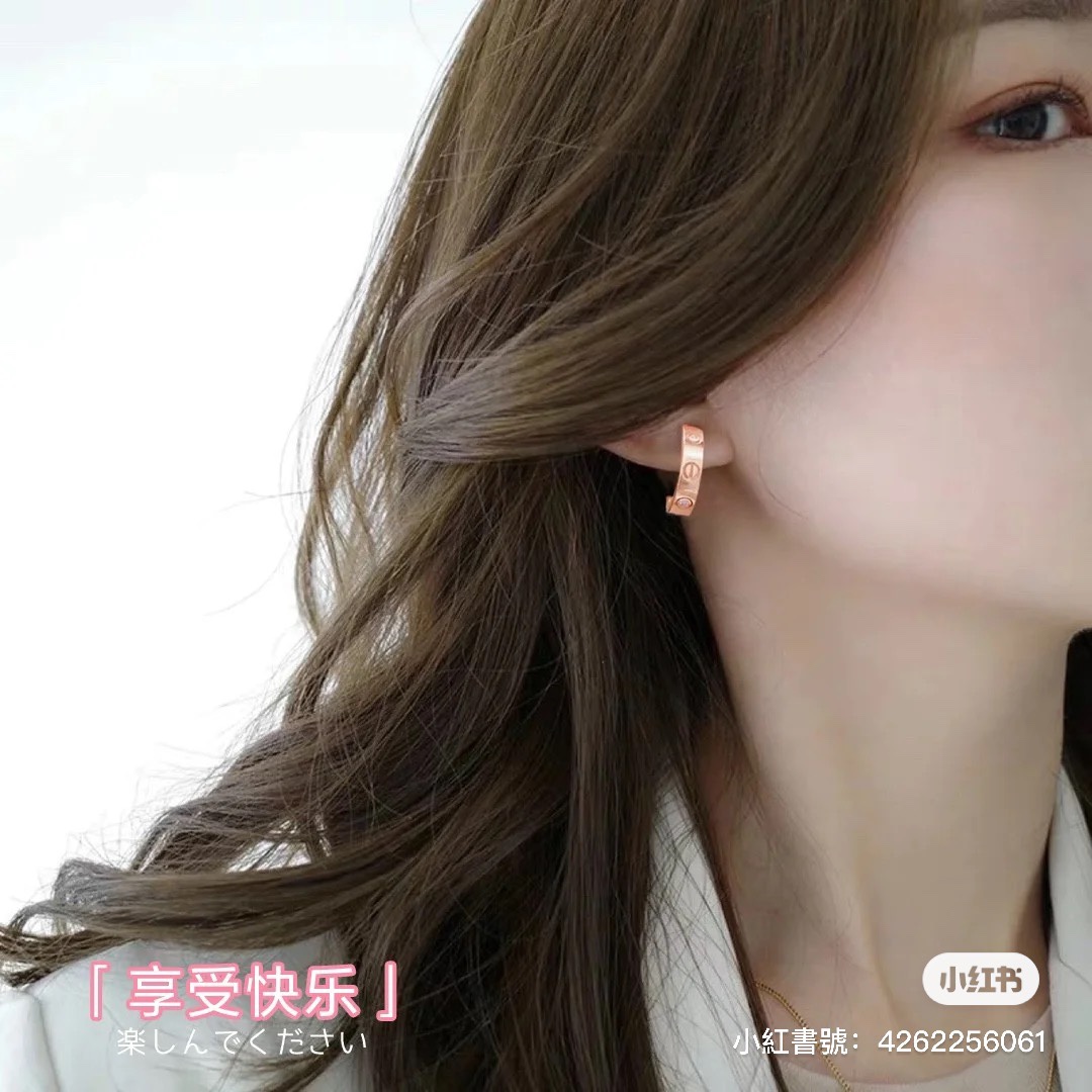 Cartier Earrings with Thread