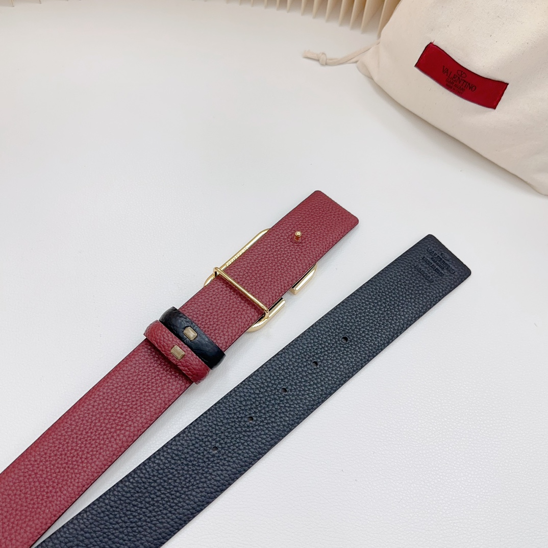 Valentino Leather Belts 1:1 Mirror Version