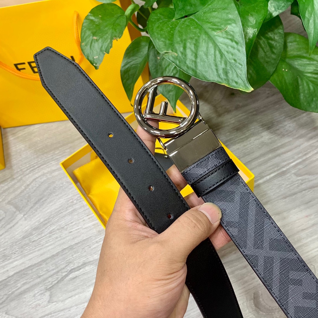 Fendi Leather Belts 1:1 Mirror Version