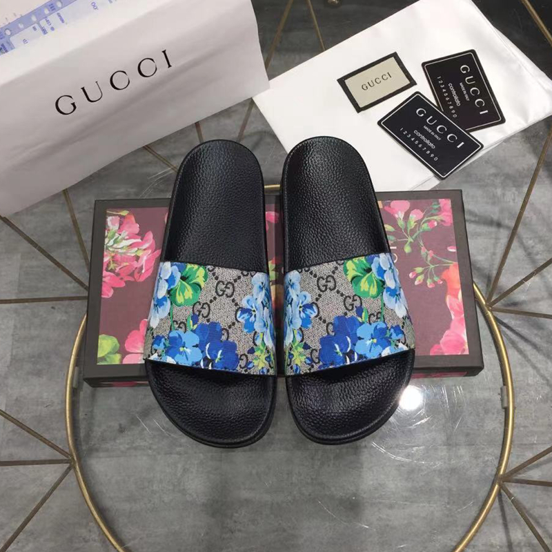 Gucci GG Blooms Supreme Floral Slide Sandal 408508 (Replica)