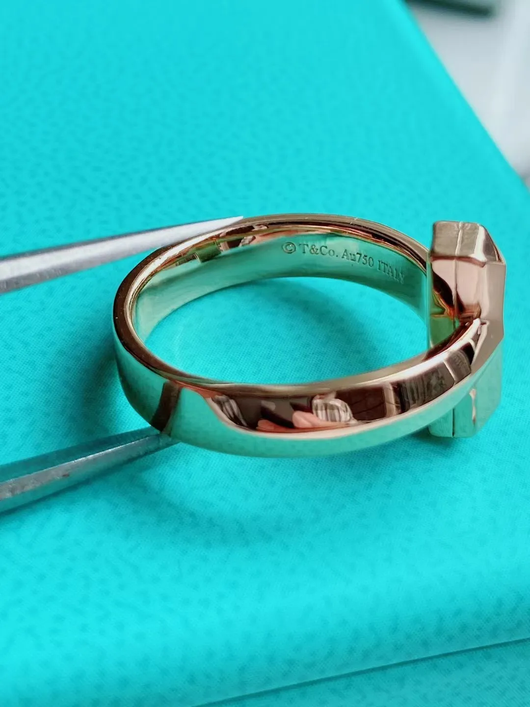 Tiffany T1 Ring Yellow Gold/Rose Gold/White Gold Width 4.5mm