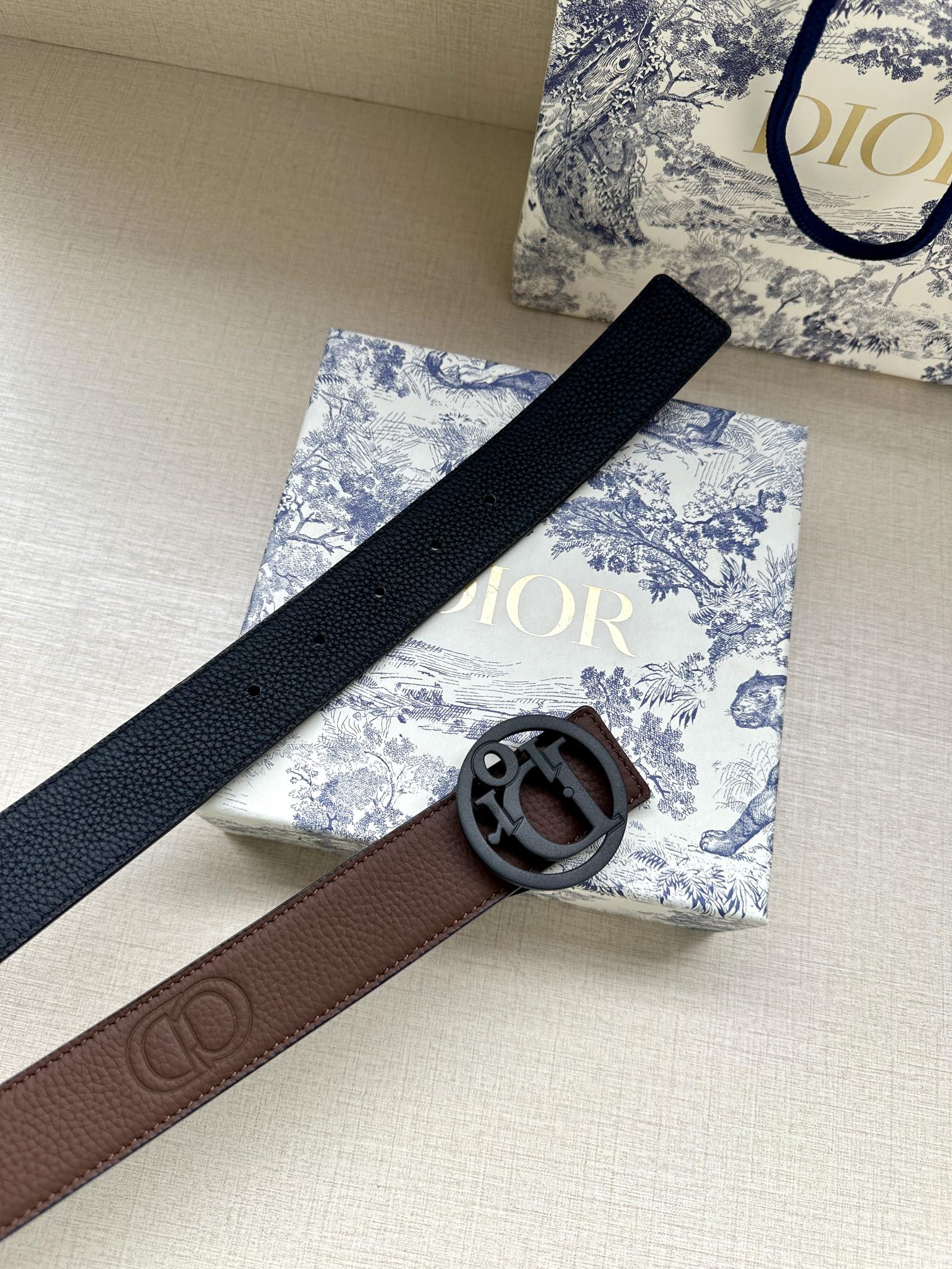 Dior Leather Belts 1:1 Mirror Version