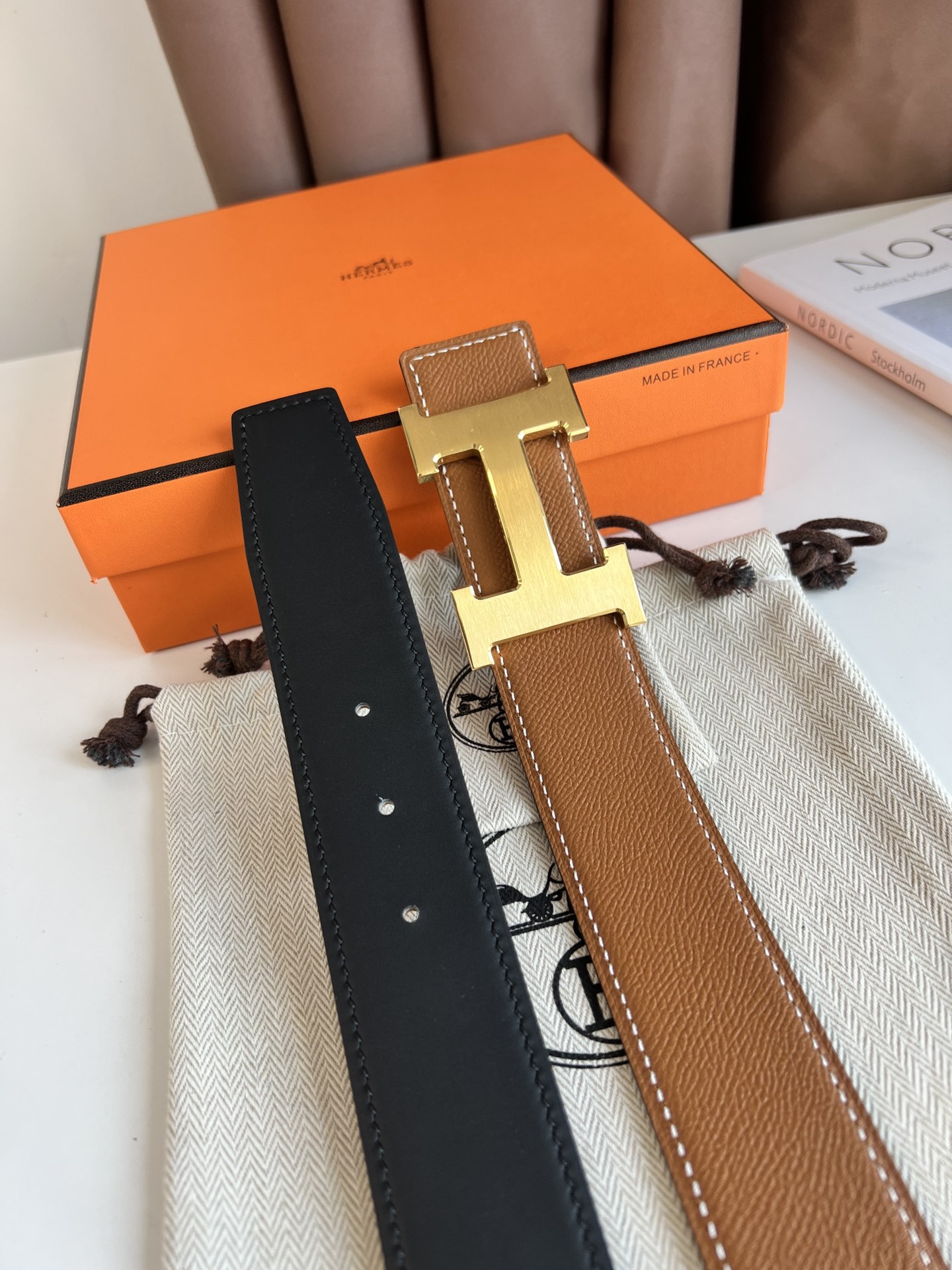 Hermes Leather Belts 1:1 Mirror Version