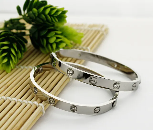 Cartier Couple Bracelet White Gold 4 Diamonds B6041003 (New Version – Prevent Screws Fall Out)