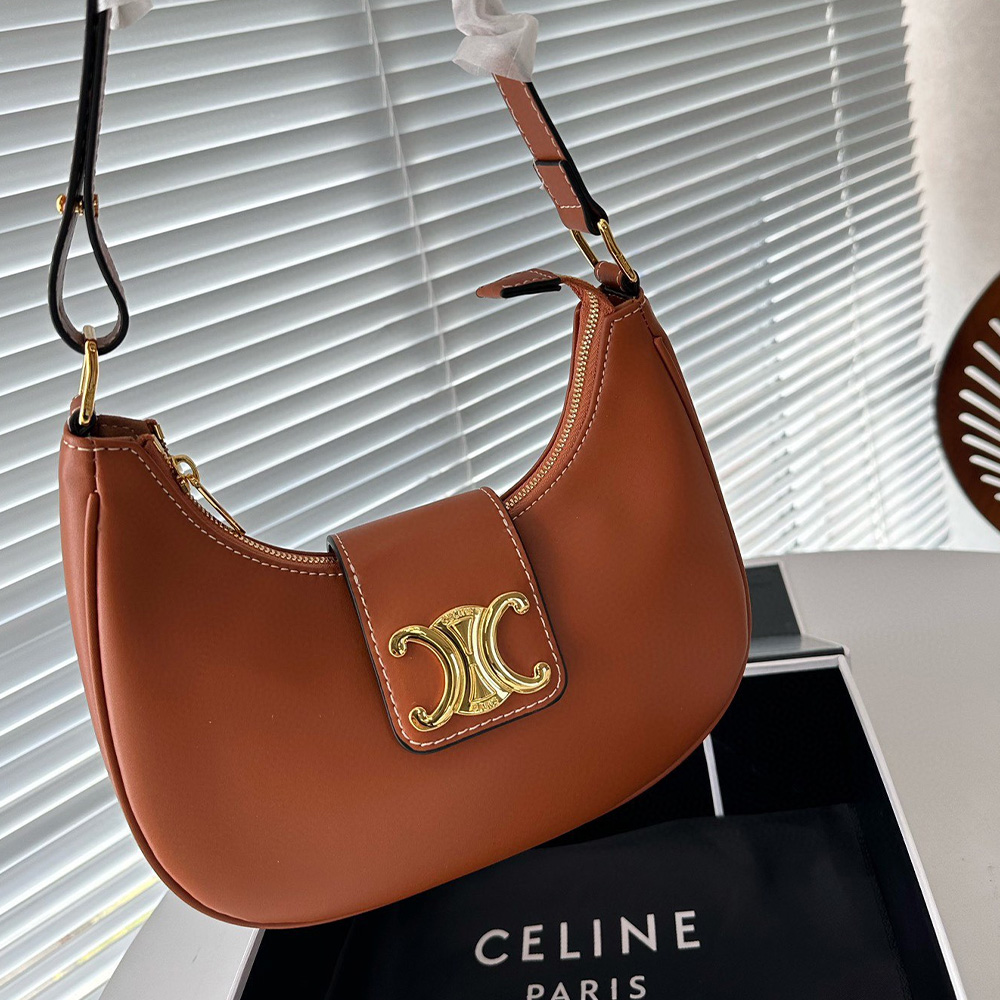 Celine Triomphe Canvas&Leather hand shoulder bag (Replica)