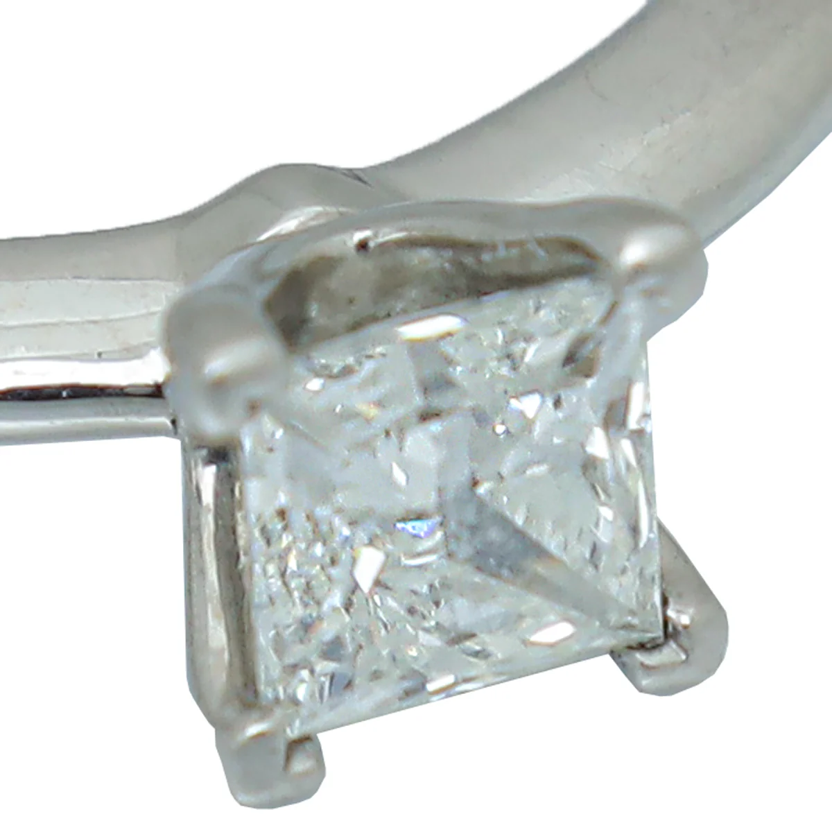 Tiffany & Co Platinum Princess Cut Diamond Engagement Ring 49