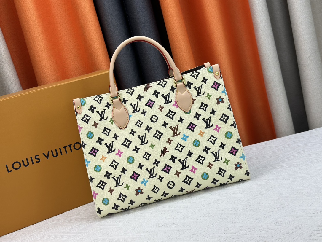 Louis Vuitton On The Go Tote M46542 Shoulder Bag Handbag