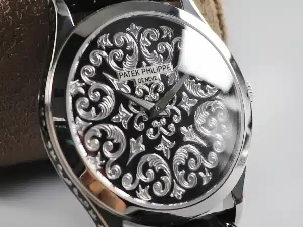 Calatrava 5088/100P-001 Volutes and Arabesques 38 mm,Platinum,