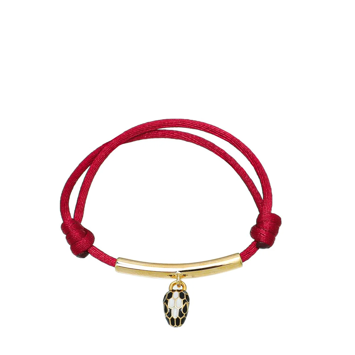 Bvlgari Ruby Red Serpenti Forever Cord Bracelet