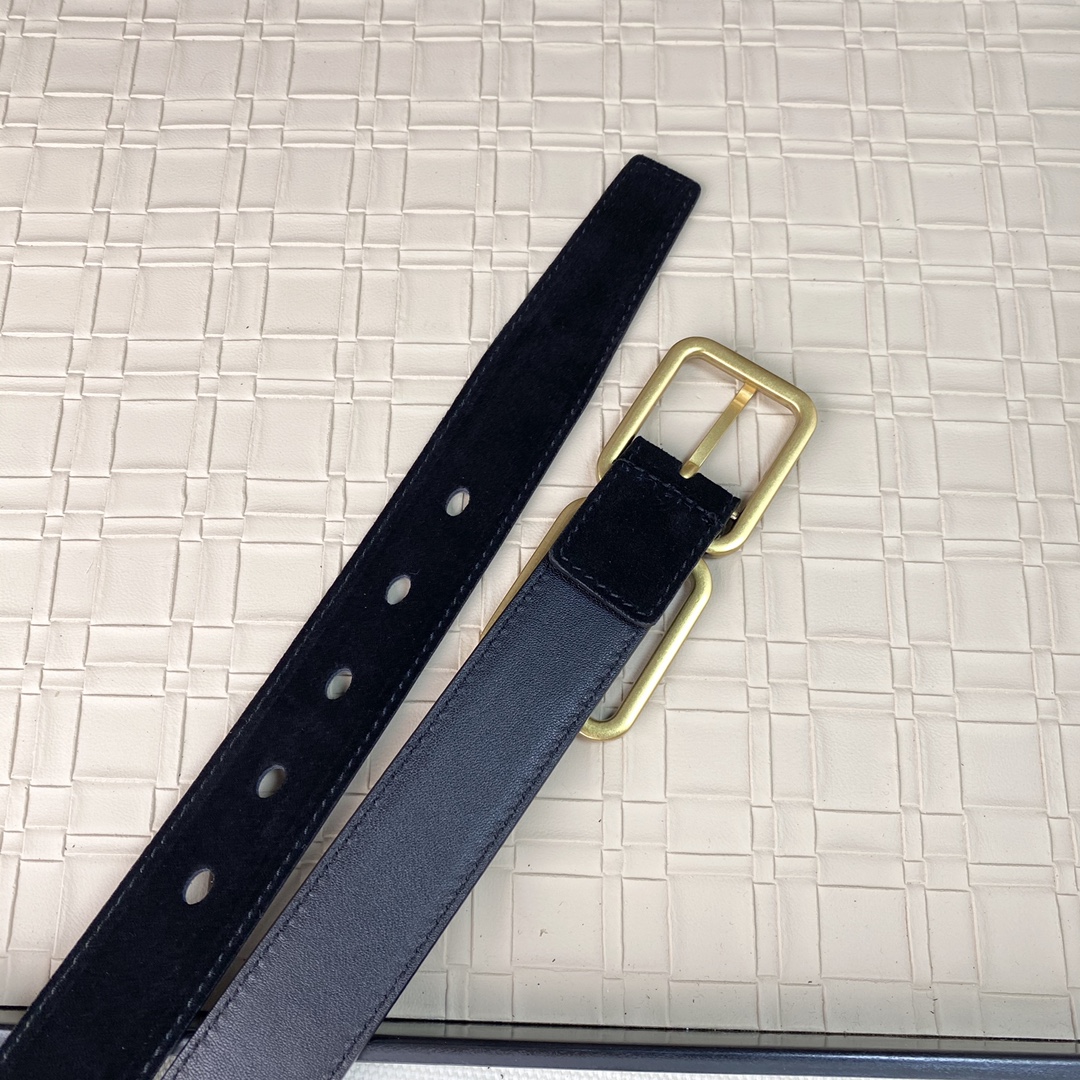 YSL Saint Laurent Leather Belts 1:1 Mirror Version