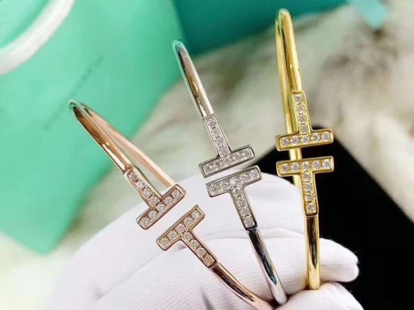 Tiffany T Diamond Wire Bracelet Dupe