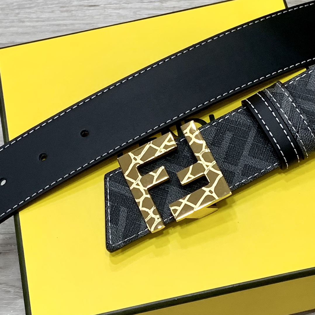 Fendi Leather Belts 1:1 Mirror Version