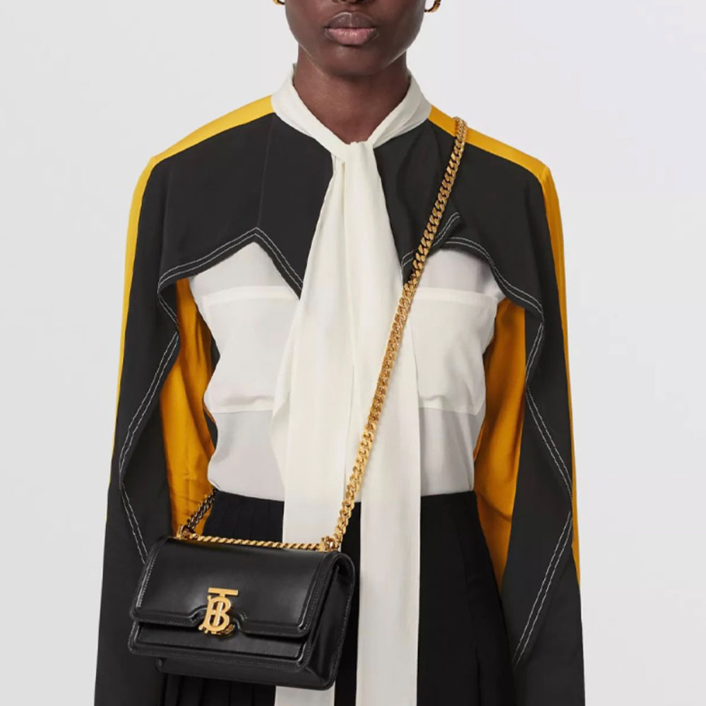 Burberry Single Shoulder Leather Bag Small(Replica)