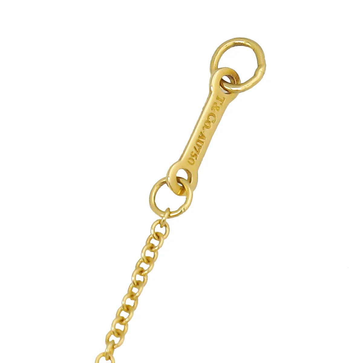 Tiffany & Co 18K Yellow Gold Paloma Picasso Olive Leaf Pendant Necklace