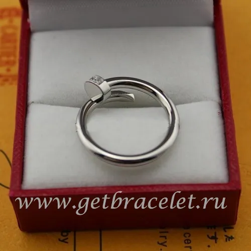 Replica Cartier Juste Un Clou Ring White Gold Diamonds B4092700