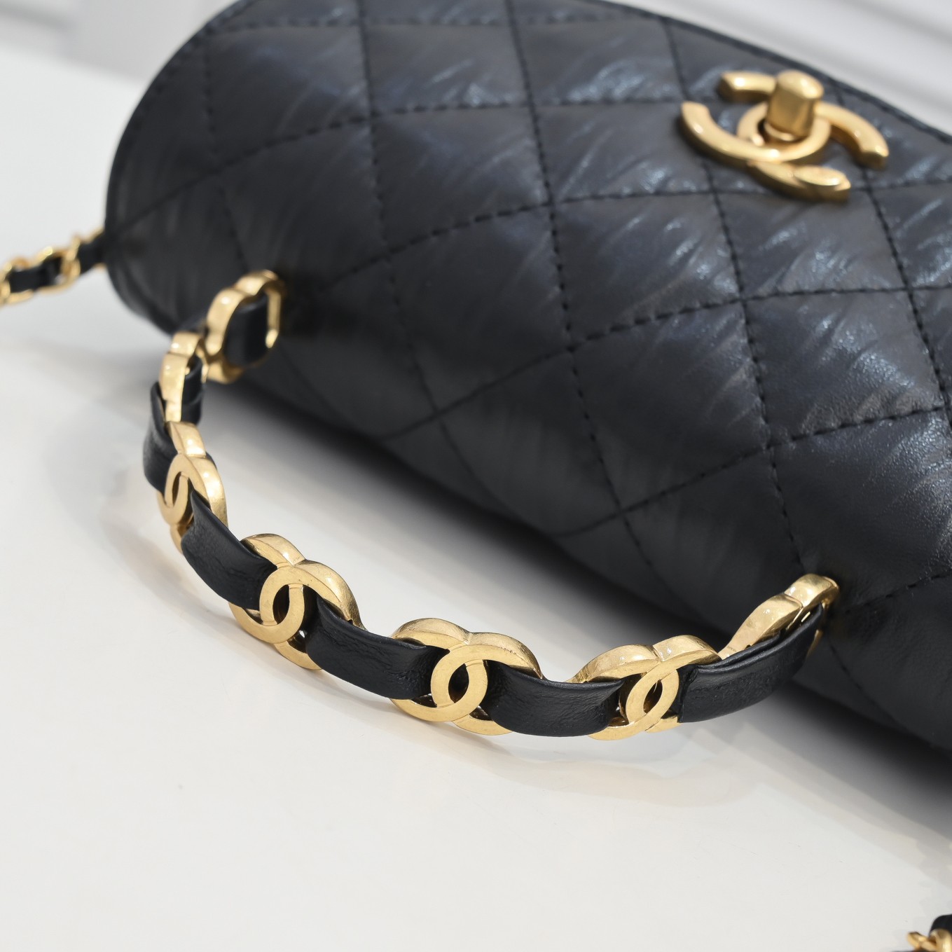 Chanel Handle Double C  Shoulder Bag Handbag