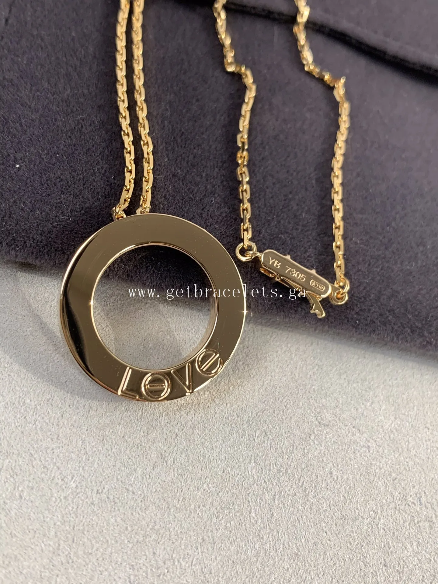 Cartier Love Necklace Rose Gold With 3 Diamonds
