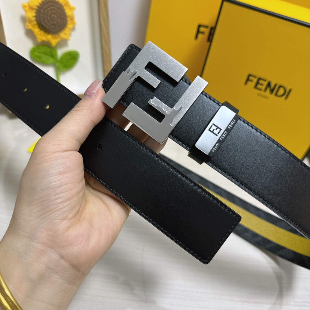 Fendi Leather Belts 1:1 Mirror Version