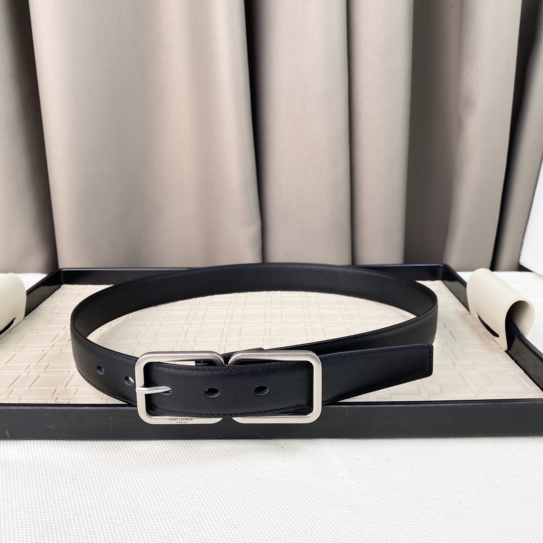 YSL Saint Laurent Leather Belts 1:1 Mirror Version