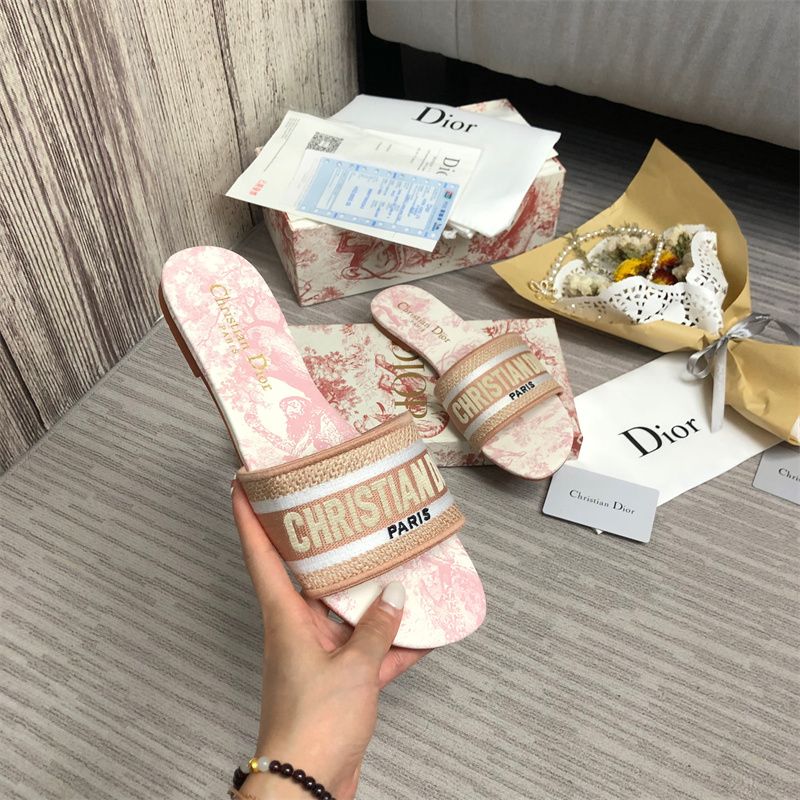 Dior DWAY Slide Slipper Sandals (Replica)