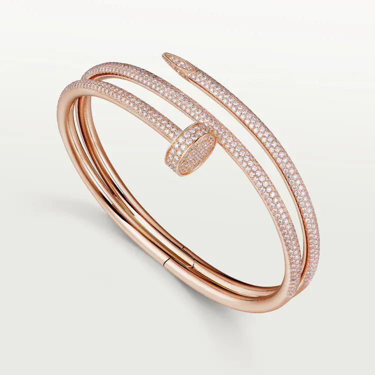 Cartier JUSTE UN CLOU BRACELET Dupe, Diamonds,Available in three colours