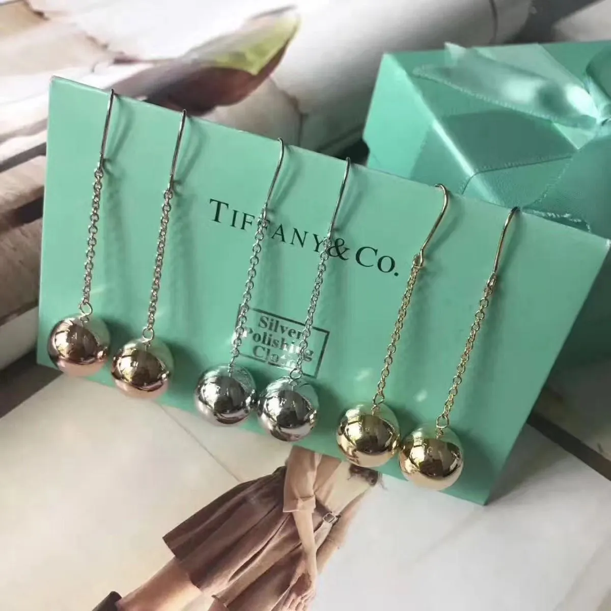 Tiffany HardWear Ball Hook Earrings 2018 Latest For Ladies 38096753/38172808/38172816