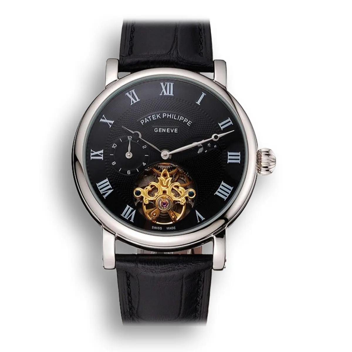 Complications Moonphase Tourbillon Dial Black 42 mm, Stainless Steel