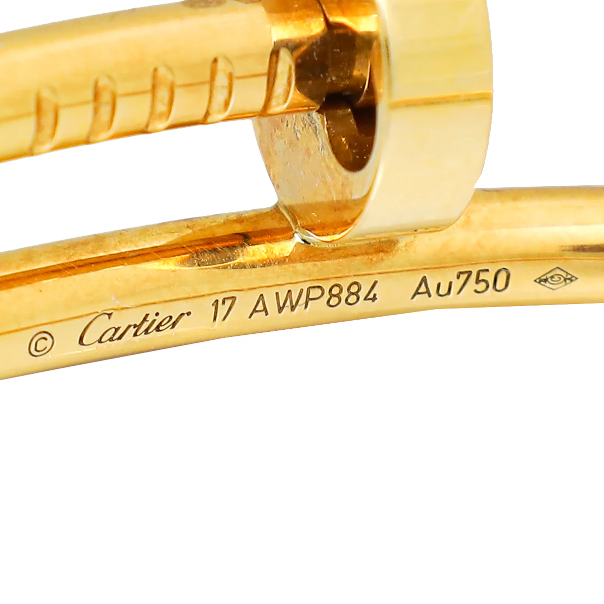 Cartier 18K Yellow Gold Juste Un Clou Bracelet 17
