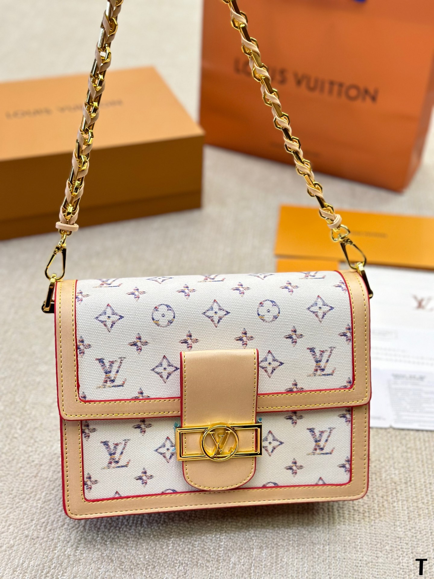 Louis Vuitton LV Dauphine Denim Mini&Small Shoulder Bag (Replica)