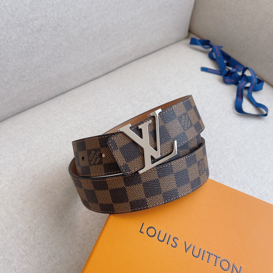 Louis Vuitton LV Leather Belts 1:1 Mirror Version