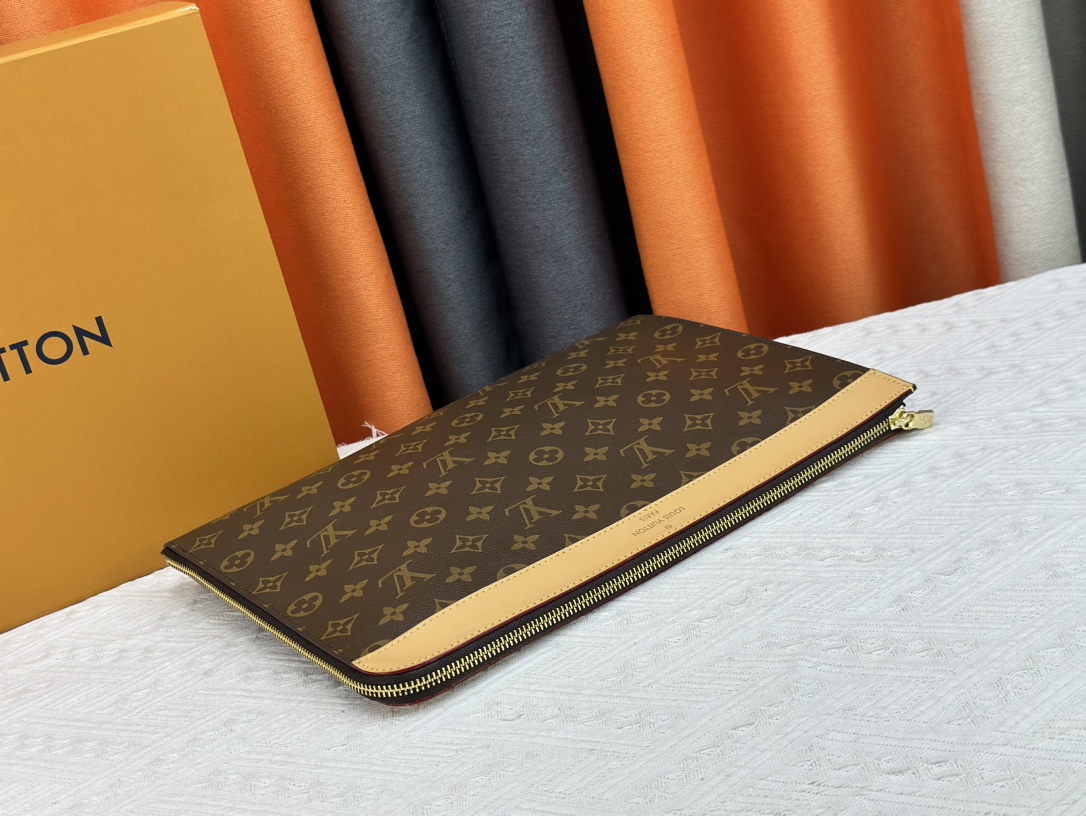Louis Vuitton Pochette Jour Monogram Eclipse M82080 Clutch Bag Handbag