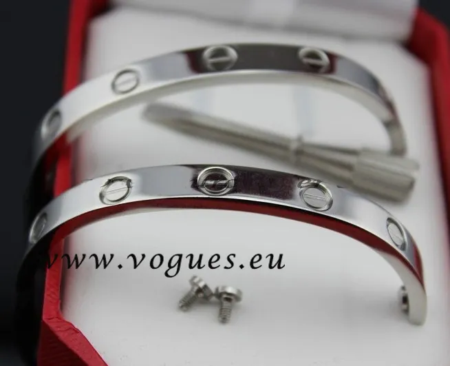 Cartier Couple Bracelet White Gold B6041000 (New Version – Prevent Screws Fall Out)