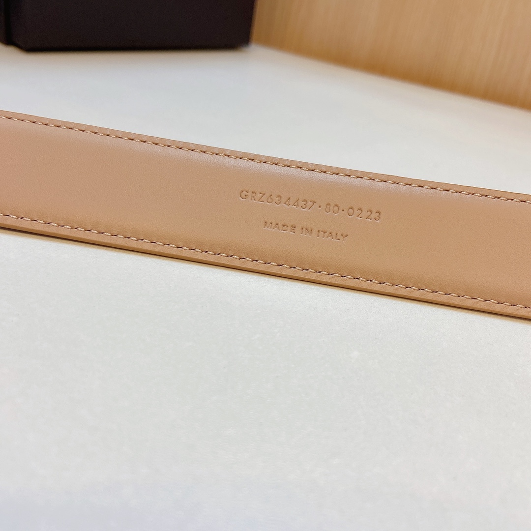 YSL Saint Laurent Leather Belts 1:1 Mirror Version