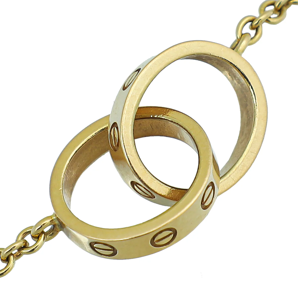 Cartier 18K Yellow Gold Love Hoops Bracelet