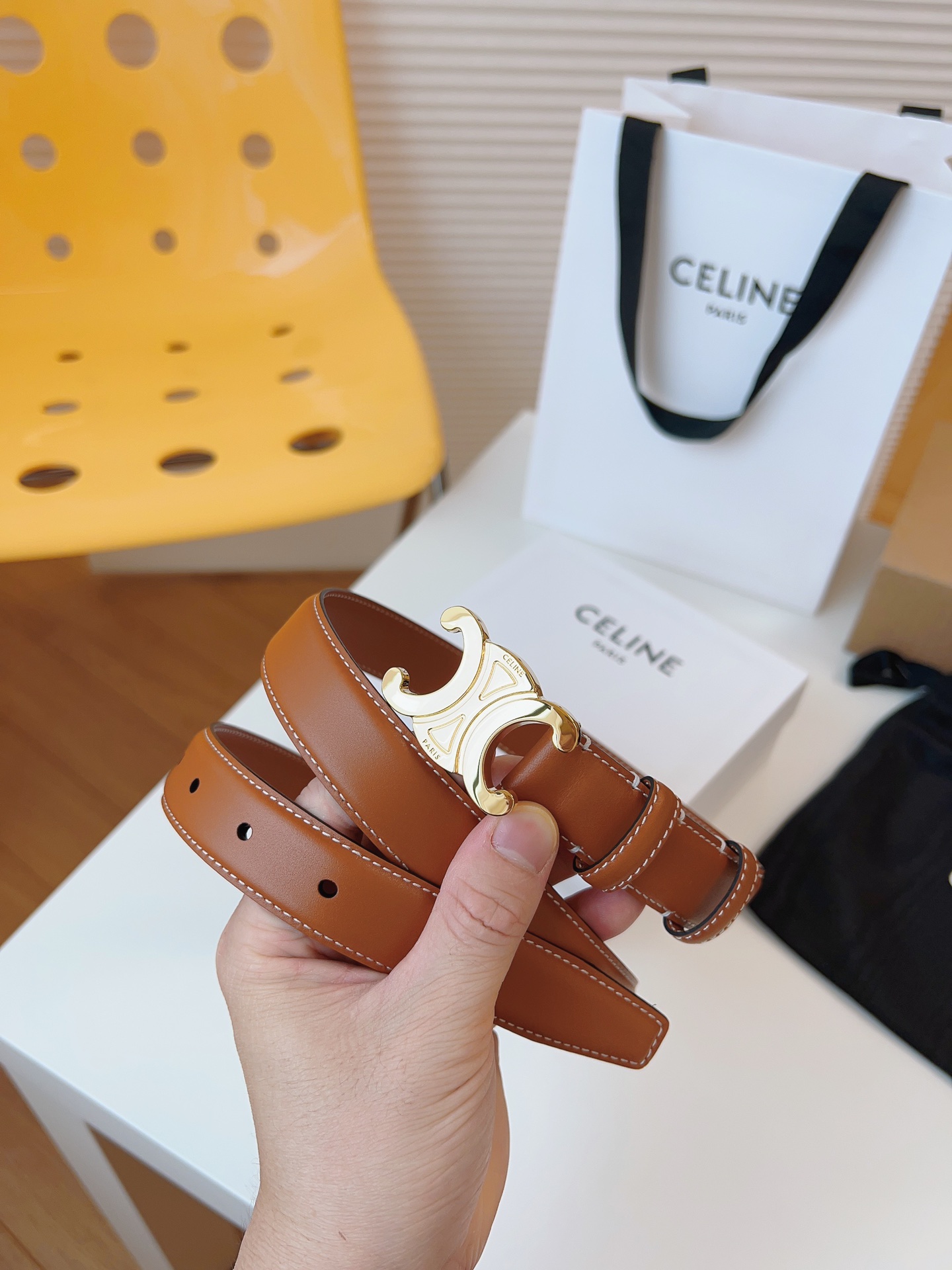 Celine Leather Belts 1:1 Mirror Version