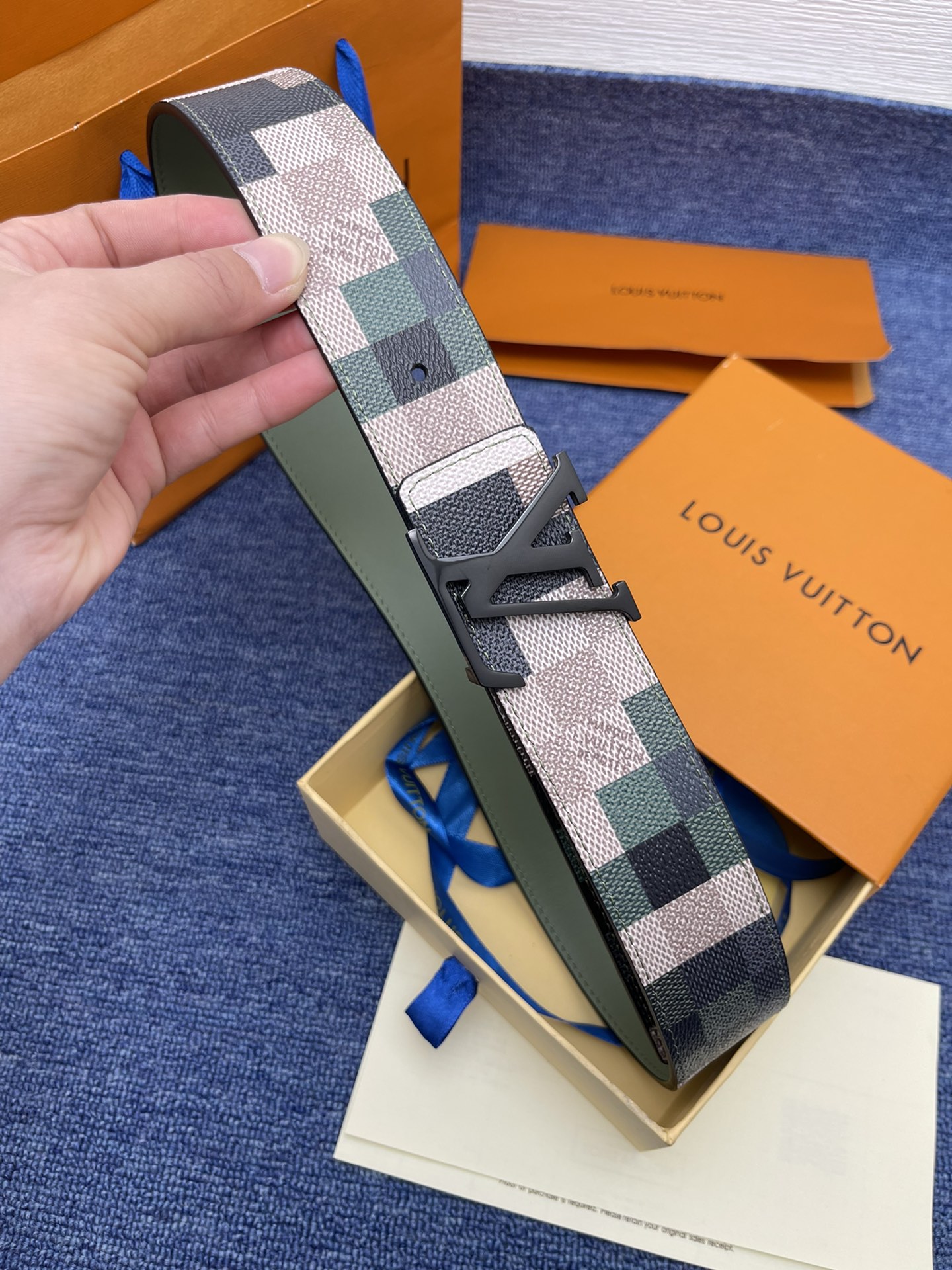 Louis Vuitton LV Leather Belts 1:1 Mirror Version