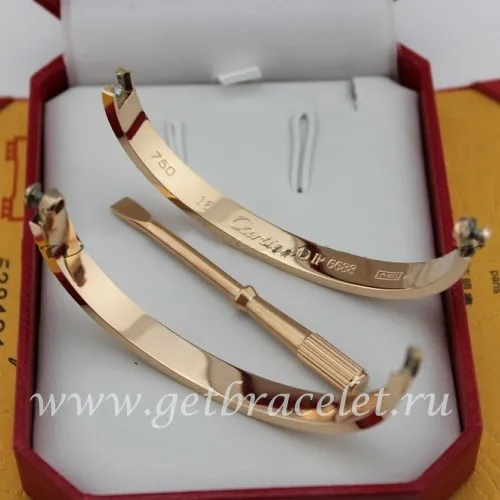Copy Cartier Love Bracelet For Men and Women Pink Gold B6035616 (New Version - Prevent Screws Fall Out)