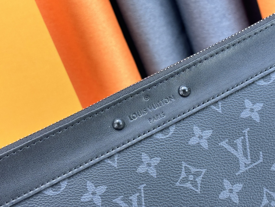 Louis Vuitton Pochette Jour Monogram Eclipse M82080 Clutch Bag Handbag