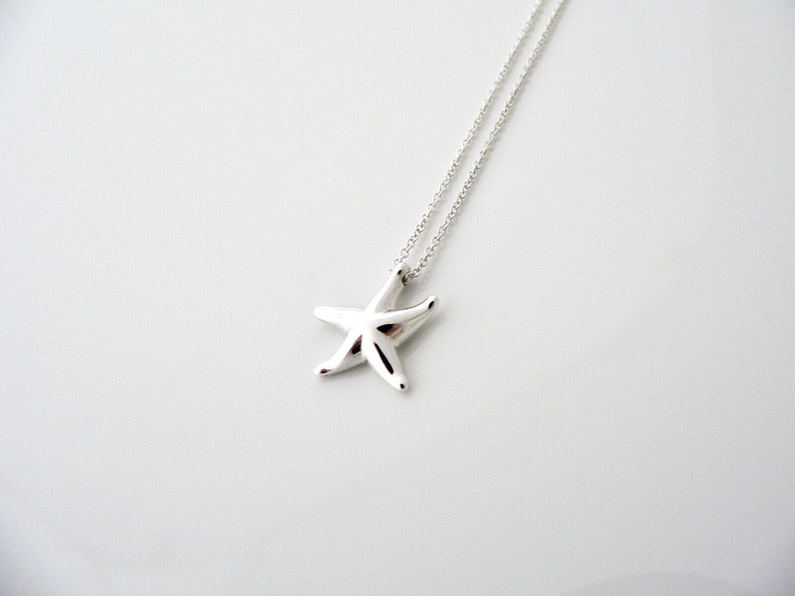 Tiffany & Co Silver Starfish Necklace Pendant Charm Peretti Sea Lover Gift Art